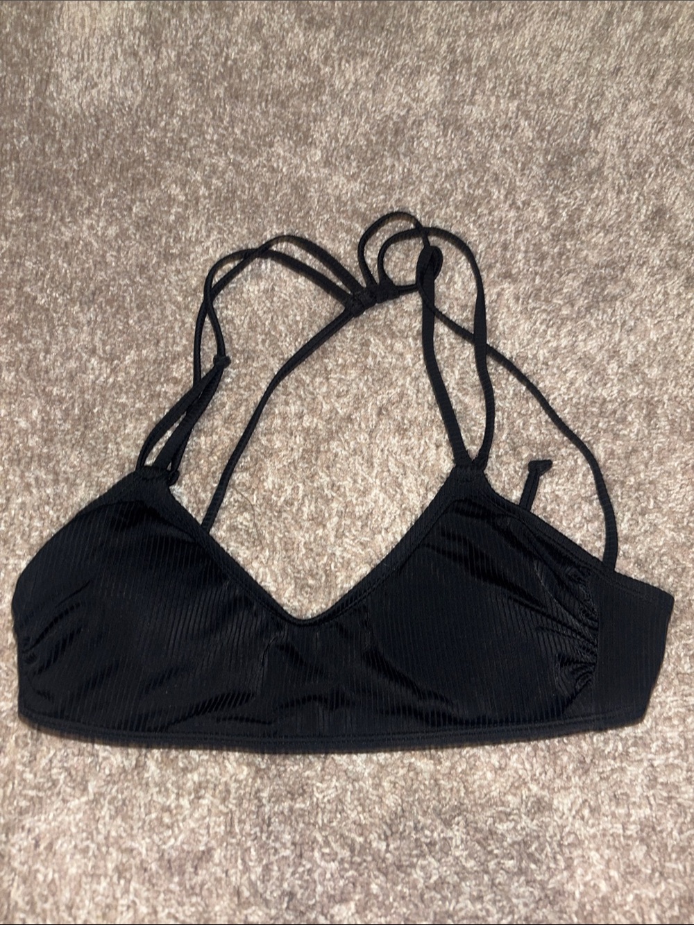 Black bikini top